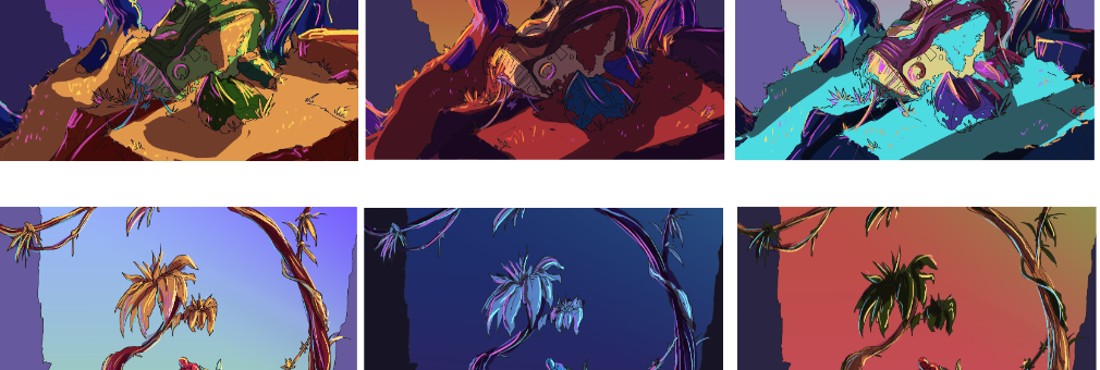 Lonely : Color research (line by Xavier Carreno)