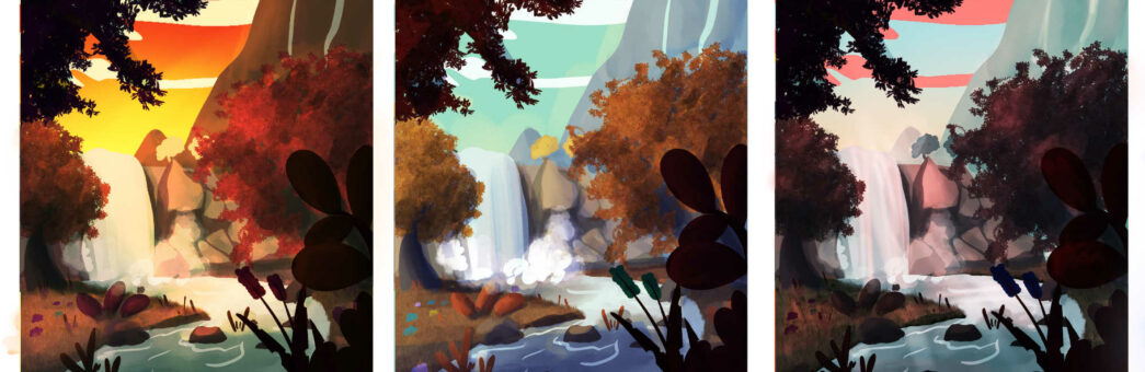 Waterfall : Color researches