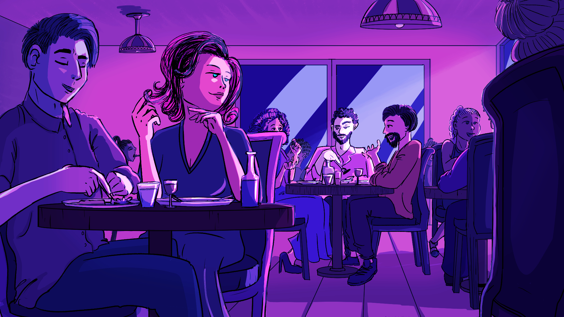 Illustration for a website (freelance)